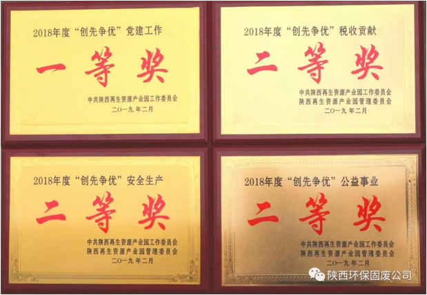 省危廢處置中心榮獲園區(qū)管委會(huì)多個(gè)表彰獎(jiǎng)勵(lì)